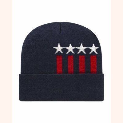 USA-Made Patriotic Cuffed Beanie Thumbnail