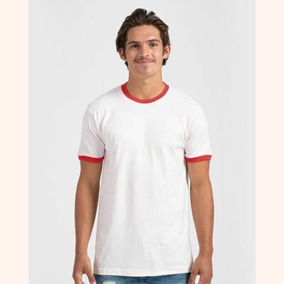 Unisex Fine Jersey Ringer T-Shirt Thumbnail