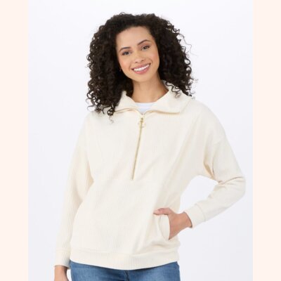 Women's Manchester Corded Quarter-Zip Pullover Thumbnail