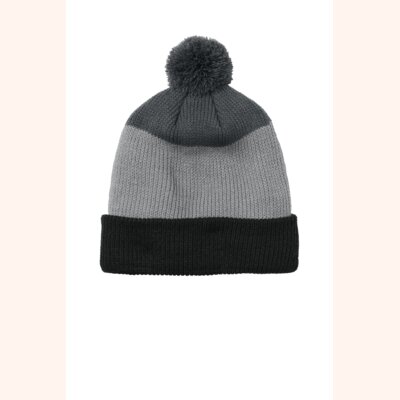 Cozy Striped Pom Beanie Thumbnail