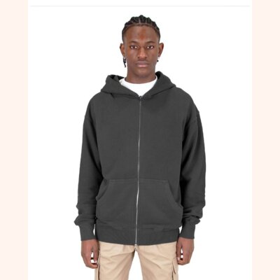 Unisex Max Heavy Fleece Garment-Dyed Double-Zip Hooded Sweatshirt Thumbnail