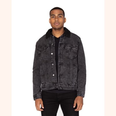 Unisex Sherpa-Lined Denim Jacket Thumbnail