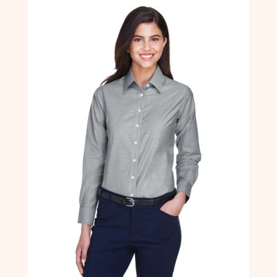 Women's Long Sleeve Oxford Dress Shirt Thumbnail