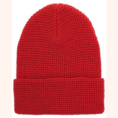 Waffle Cuffed Knit Beanie Thumbnail