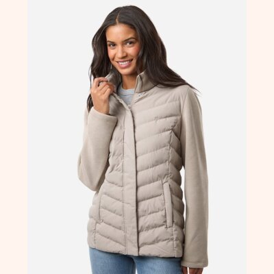 Women's Mixed Media Chevron Jacket Thumbnail