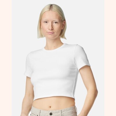 Women's Baby Rib Cropped Tee Thumbnail