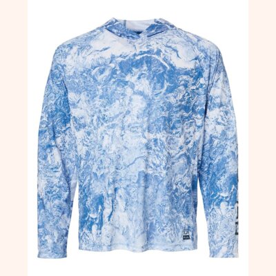 Men's Pursuit Mossy Oak Printed Hooded Long Sleeve T-Shirt Thumbnail