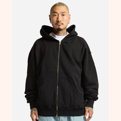 Unisex Max Heavy Garment-Dyed Full-Zip Hoodie Sweatshirt Thumbnail