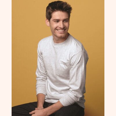 Unisex USA-Made Long Sleeve Pocket T-Shirt Thumbnail