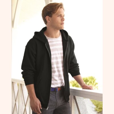 Unisex Ultimate Cotton® Full-Zip Hooded Sweatshirt Thumbnail