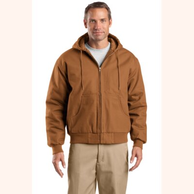 Tall Duck Cloth Hooded Work Jacket Thumbnail