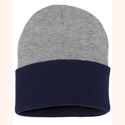 12" Color Blocked Cuffed Beanie Thumbnail