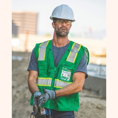 Unisex EV Series® Enhanced Visibility Multi-Pocket Mesh Vest Thumbnail