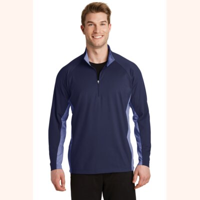 Sport Wick ® Stretch Contrast 1/4 Zip Pullover Thumbnail
