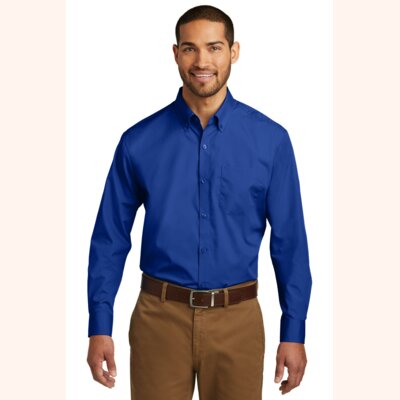 Tall Long Sleeve Carefree Poplin Shirt Thumbnail