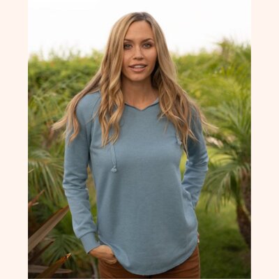Women’s Lightweight California Wave Wash Hooded Sweatshirt Thumbnail