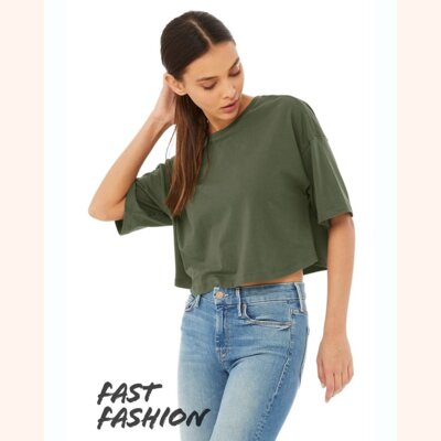 Women's Jersey Crop Tee Thumbnail