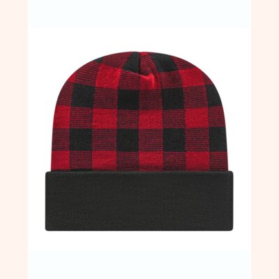 USA-Made Plaid Beanie Thumbnail