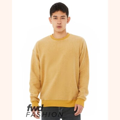 Unisex FWD Fashion Sueded Drop Shoulder Crewneck Sweatshirt Thumbnail
