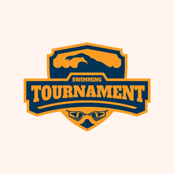Swimming Tournament logo template 02 Thumbnail