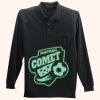 Long Sleeve Silk Touch Polo with Pocket Thumbnail