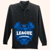Long Sleeve Silk Touch Polo with Pocket Thumbnail