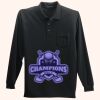 Long Sleeve Silk Touch Polo with Pocket Thumbnail