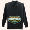 Long Sleeve Silk Touch Polo with Pocket Thumbnail