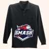 Long Sleeve Silk Touch Polo with Pocket Thumbnail