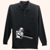 Long Sleeve Silk Touch Polo with Pocket Thumbnail