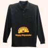 Long Sleeve Silk Touch Polo with Pocket Thumbnail
