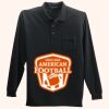 Long Sleeve Silk Touch Polo with Pocket Thumbnail