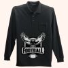 Long Sleeve Silk Touch Polo with Pocket Thumbnail