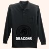 Long Sleeve Silk Touch Polo with Pocket Thumbnail