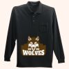 Long Sleeve Silk Touch Polo with Pocket Thumbnail