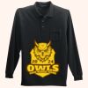 Long Sleeve Silk Touch Polo with Pocket Thumbnail
