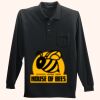 Long Sleeve Silk Touch Polo with Pocket Thumbnail