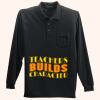 Long Sleeve Silk Touch Polo with Pocket Thumbnail