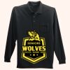 Long Sleeve Silk Touch Polo with Pocket Thumbnail