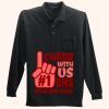 Long Sleeve Silk Touch Polo with Pocket Thumbnail