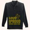 Long Sleeve Silk Touch Polo with Pocket Thumbnail