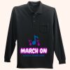Long Sleeve Silk Touch Polo with Pocket Thumbnail