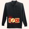Long Sleeve Silk Touch Polo with Pocket Thumbnail