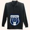 Long Sleeve Silk Touch Polo with Pocket Thumbnail