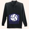 Long Sleeve Silk Touch Polo with Pocket Thumbnail