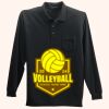 Long Sleeve Silk Touch Polo with Pocket Thumbnail