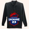 Long Sleeve Silk Touch Polo with Pocket Thumbnail