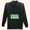 Long Sleeve Silk Touch Polo with Pocket Thumbnail
