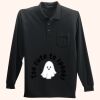 Long Sleeve Silk Touch Polo with Pocket Thumbnail
