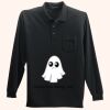 Long Sleeve Silk Touch Polo with Pocket Thumbnail